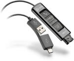 Plantronics Adaptor audio Plantronics DA85, USB-C - USB-A, Negru (P218267-01)