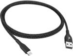 Maclean Cablu Date MACLEAN IOS MFi Charging Data Transfer Fast Charge USB 2.4A Black 1m 5V 2.4A Nylon (MCE845B)