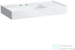 Laufen Kartell By Laufen 90x46 cm-es csiszolt aljú mosdó 2 csaplyukkal, túlfolyó nélkül, matt fehér H8183387578151 (H8183387578151)