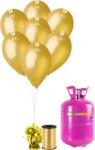 HeliumKing Set petrecere heliu cu baloane aurii 20 buc