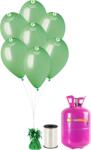 HeliumKing Set petrecere heliu cu baloane verzi 20 buc