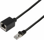 LogiLink Patch kábelhosszabbító prémium, Cat. 6A, S/FTP, fekete, 1 m - CQX033S (CQX033S)
