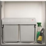 Eyckhaus Colector de deșeuri selectiv rulant gri 2x15L dreptunghiular 4367 (446542) Cos de gunoi