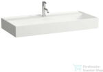 Laufen Kartell By Laufen 100x46 cm-es csiszolt aljú mosdó túlfolyó nélkül, LCC Active bevonattal, fehér H816337A001111 (H816337A001111)