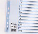 Esselte Index carton Esselte Mylar cu taste laminate A4 index A-Z (ESS100166)