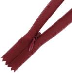  Rejtett cipzár hálós (hurkolt) #3W0 zárt 40 cm - Bordó 178