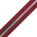  Folyóméteres cipzár RT10, #5 szivárvány spirál T50-T1 - Bordó 178