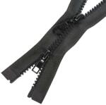  Kétkocsis műanyag cipzár GT10 nyitható 2K0 65 cm - Fekete 332