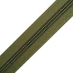  Folyóméteres cipzár RT10, #5 műanyag spirál T50 - Olajzöld 263