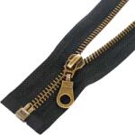  Fém cipzár nyitható #5O0 antik sárgaréz - 85 cm