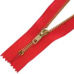  Fém cipzár VT5 zárt sárgaréz 4M0 18 cm - Piros 148