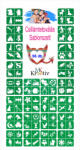 KiviArt Óriás Csillámtetoválás sablon szett 96db - 4 in 1