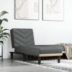 vidaXL Șezlong, gri închis, material textil (352854)