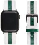 XPRO Apple Watch bőr szíj Fehér / Sötétzöld 42mm/44mm/45mm/49mm (128069) (128069)