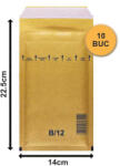  Plicuri cu bule B12 140x225 - 10 buc (B12-10)