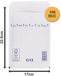  Plicuri cu bule albe C13 170x225 - 100 buc (C13A-100)