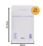  Plicuri cu bule albe D14 200x275 - 100 buc (D14A-100)