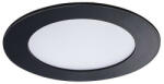Kanlux ROUNDA V2LED 6W-WW-B beépíthető LED lámpa kerek Ø120mm 270lm 3000K IP44/IP20 fekete (33562) (33562)