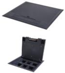 Kanlux BIURO+ 04-0011-100 Műanyag padlódoboz 6xM45, 225x245mm, fekete (28300) (28300)