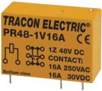 Tracon PR48-1V16A Print relé 48V DC / 1×CO (16A, 230V AC / 30V DC) (PR48-1V16A)