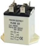 TRACON RJ08-24AC Nagyteljesítményű relé 24V AC / 2×CO (30A, 230V AC / 28V DC) (RJ08-24AC)
