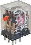 TRACON RM12-12DC Miniatűr relé 12V DC / 3×CO, (3A, 230V AC / 28V DC) (RM12-12DC)
