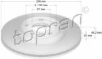 TOPRAN Disc frana TOPRAN COATED 503 019 (503 019)