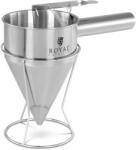 Royal Catering Díszítő tölcsér - 1, 2 L - rozsdamentes acél - adagolónyílás: 8 mm (RCSD-12)