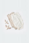 BabyCosy Set 2 body-uri fara maneci bebe unisex -100% bumbac organic - Ecru cu buline, Baby Cosy (BC-CSY5703-18)