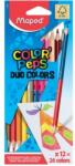Maped Set Creioane Colorate, Color Peps Duo, FSC, 12 creioane/set, Maped 829600FC