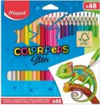 Maped Creioane Colorate, Color Peps Star, 48 culori/set, FSC, Maped 832048FC
