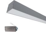 ELMARK Led ПРОФИЛ ЗА ОТКРИТ МОНТАЖ s77 24w 4000k 600mm СИВ+АВАРИЕН БЛОК (99om604024/gre)