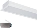 ELMARK Led ПРОФИЛ ЗА ВГРАЖДАНЕ s48 32w 4000k 1500mm БЯЛ+АВАРИЕН БЛОК (99fm1504032/whe)