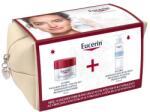 Eucerin Hyaluron-Filler + Volume Lift bőrfeszesítő nappali arckrém száraz bőrre & DermatoClean arctisztító tej 50ml+200ml