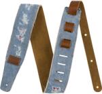 Fender 990638011 - Fender® x Wrangler® Ripped Denim Strap, Indigo - FEN2079