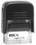 COLOP Bélyegző C10 Printer Colop átlátszó, fekete ház/fekete párna (49988)