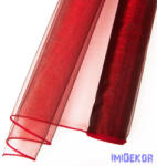  Organza szegett 40cm x 8, 2m - Bordó