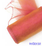  Organza szegett 12cm x 8, 2m - Cseresznye