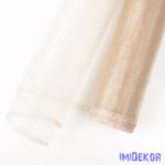  Organza szegett 20cm x 8, 2m - Bézs