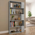 vidaXL Bibliotecă/Separator cameră, gri beton, 80 x 24 x 159 cm, PAL (800103) Biblioteca