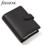 FILOFAX Kalendárium, gyűrűs, betétlapokkal, personal méret, FILOFAX Norfolk, fekete (NFX022668) (FX-022668)