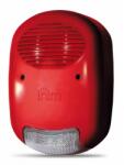 Inim Electronics Sirena de exterior cu LED pentru incendiu, 13.8V, IP34, compatibila cu modulul STD241201, Inim IVY-R (IVY-R)