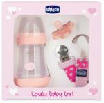 Chicco Set cadou Chicco Lovely Baby Boy (biberon, suzeta, lantisor), pink (roz), 0luni+ (2021161-7)
