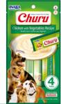 Inaba Foods Churu Chicken with vegetables 4x14g Recompense pentru caini, crema cu pui si legume