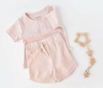 BabyCosy Set tricou cu panataloni scurti - 100% bumbac organic - Roz, Baby Cosy (BC-CSYW1023-18)