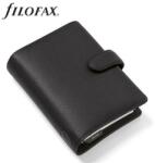 FILOFAX Kalendárium, gyűrűs, betétlapokkal, personal méret, FILOFAX Norfolk , fekete (NFX022668)