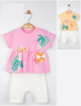 Tongs baby Set tricou de vara cu pantalonasi pentru fetite, Tongs baby, Somon (tgs_4162_10)