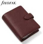 FILOFAX Kalendárium, gyűrűs, betétlapokkal, personal méret, FILOFAX Norfolk , bordó (NFX022671)