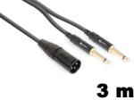 PD CONNEX CX56-3 sztereo jelkábel (XLR papa - 2×6, 3 mm Jack) - (3 m) (177153)
