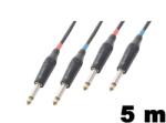 PD CONNEX CX72-5 sztereo jelkábel (2×6, 3 mm Jack - 2×6, 3 mm Jack) - (5 m) (176980)